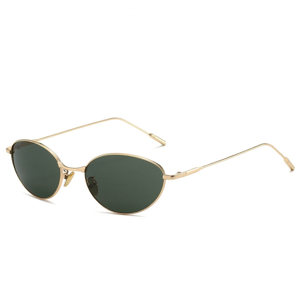 Stylish Oval Metal Sunglasses – Fashion Sunglasses CR113