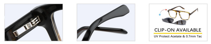 Premium Square Acetate Optical Frame – HG1949-V9