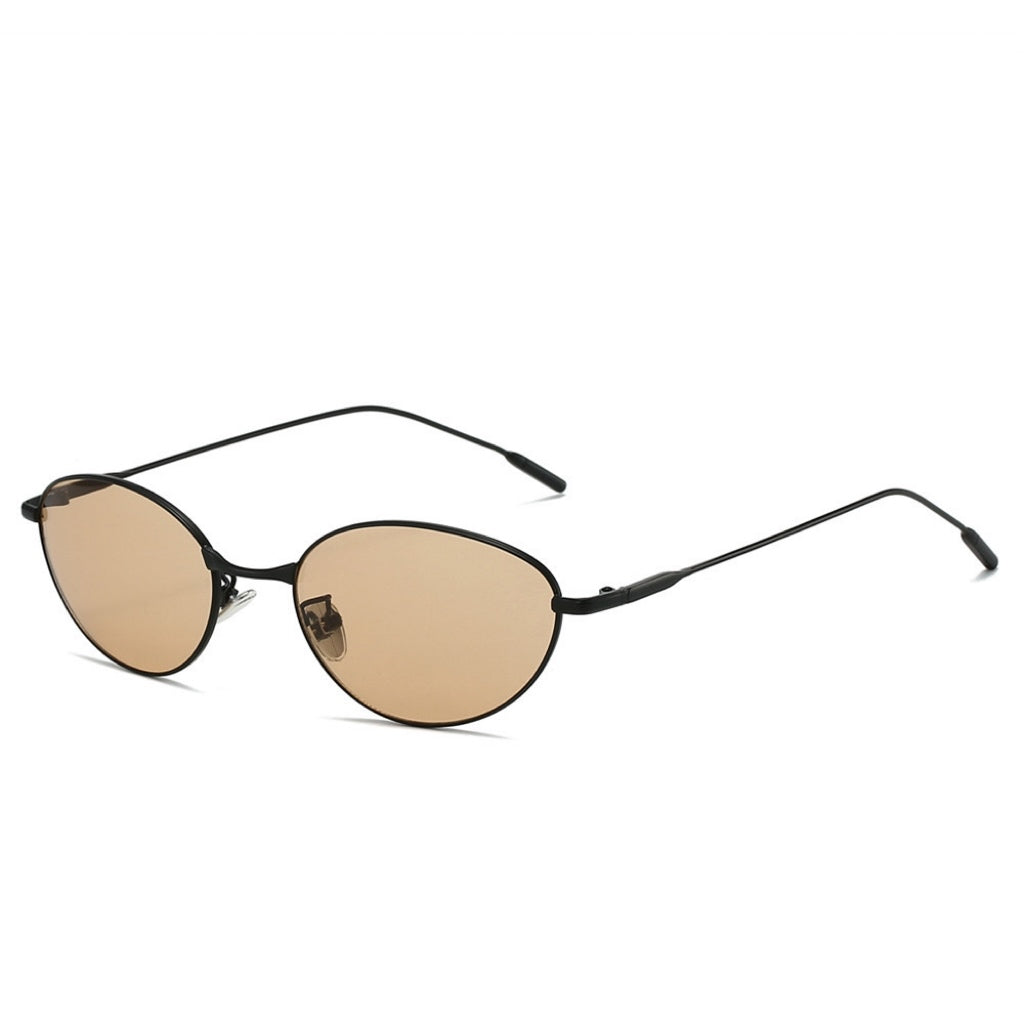 Stylish Oval Metal Sunglasses – Fashion Sunglasses CR113