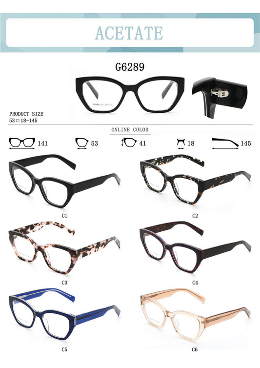Premium Cat Eye Acetate Optical Frame –G6289