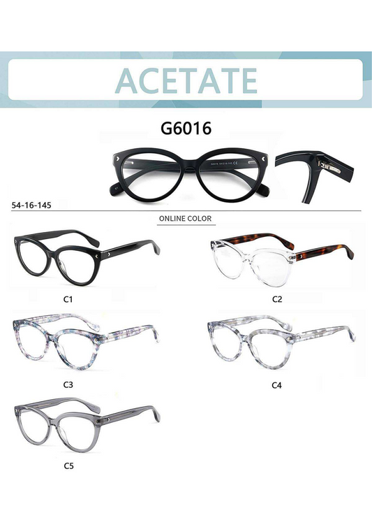 Premium Cat Eye Acetate Optical Frame –G6016