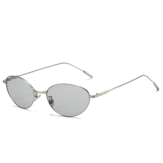 Stylish Oval Metal Sunglasses – Fashion Sunglasses CR113