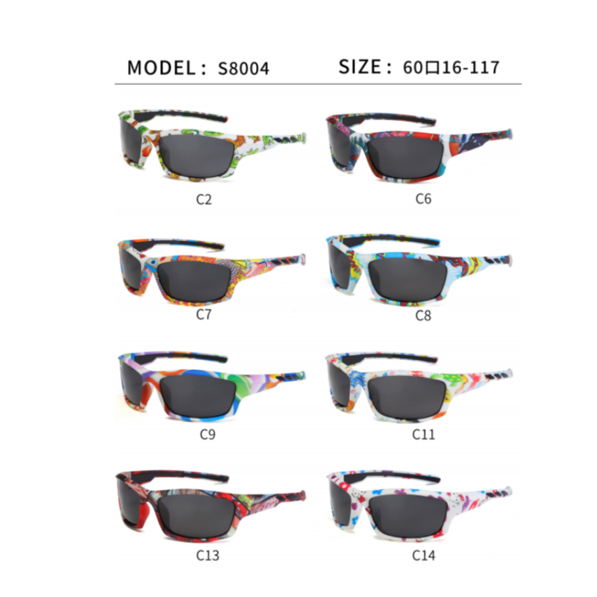 Kids Polarized Sunglasses – UV Protection Sports Eyewear S8004