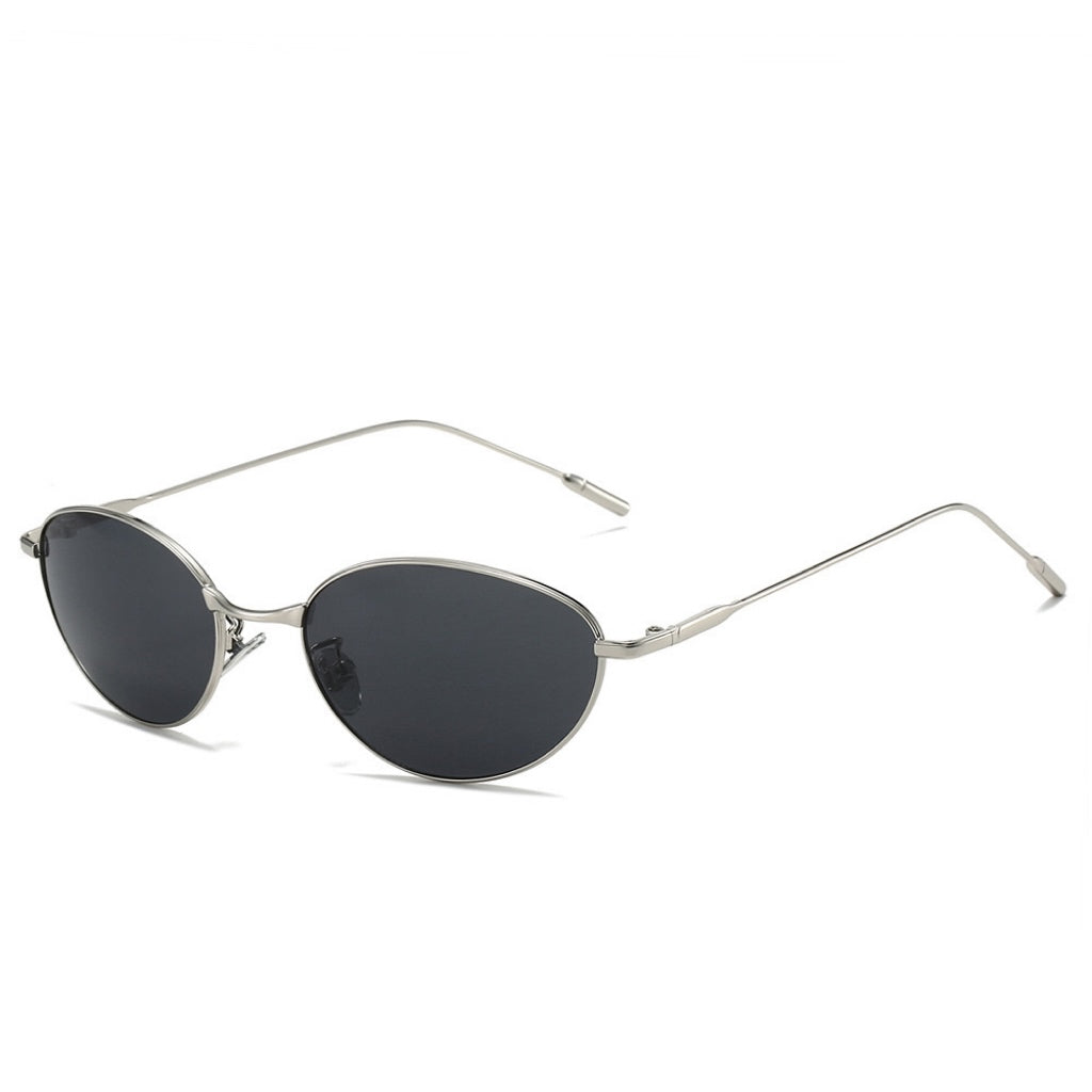 Stylish Oval Metal Sunglasses – Fashion Sunglasses CR113