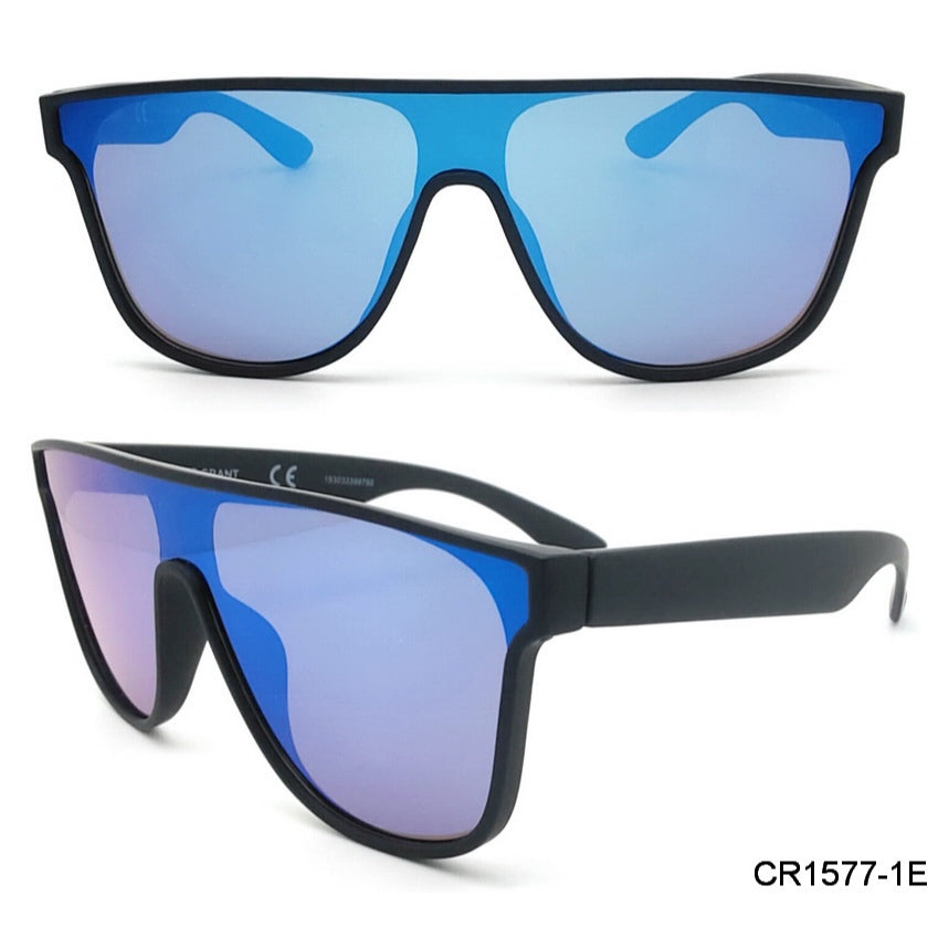 Fashion Sports Sunglasses -One Piece Style Polarized CR1577 1E