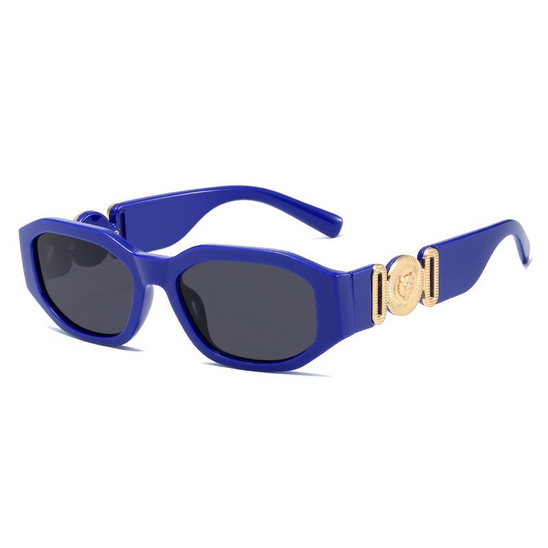 Fashion Square PC Sunglasses with Metal Deco Temple – Fashion Sunglasses CR102