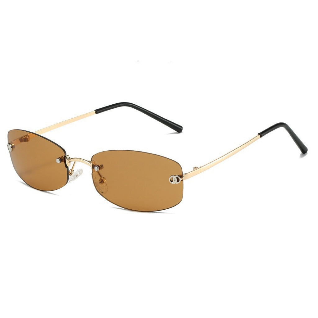 Sleek Metal Sunglasses Frames: Effortless Style – Fashion Sunglasses CR107