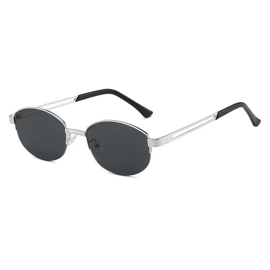 Stylish Semi Rimless Metal Sunglasses  – Fashion Sunglasses - UV400 Protection CR111